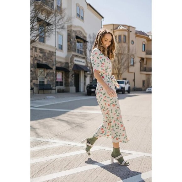 Hofmann Copenhagen Gabriella Shirt Dress in Cream 34 2 Womens Midi Tie - Picture 14 of 15